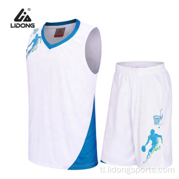 Pasadyang sublimated mabilis na dry basketball uniporme